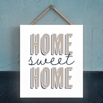 Vivid Squid Wholesale Home Sweet Home - No Frame Print on Wood