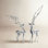 2-Piece Metal Deer Figurine Set