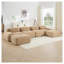 Canapé modulaire en U Camel Corduroy-520895533-520895527