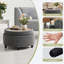 Repose-pieds rembourré avec rangement - Repose-pieds multifonctionnel et rangement caché-502649092