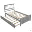Twin Size Platform Bed With Trundle-1648135658
