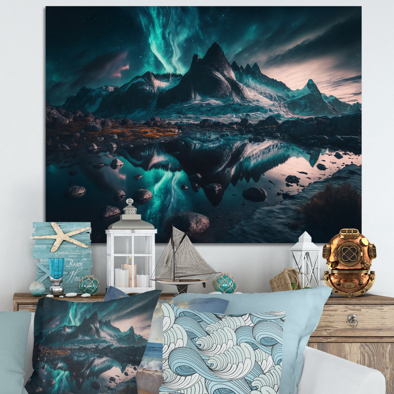 Décoration murale aurore, H 30 po x l 40 po x P 1 po