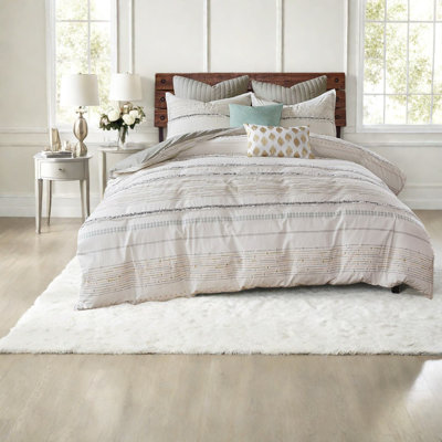 Ensembles de literie confortables en coton, style boho avec pampilles pour la décoration intérieure