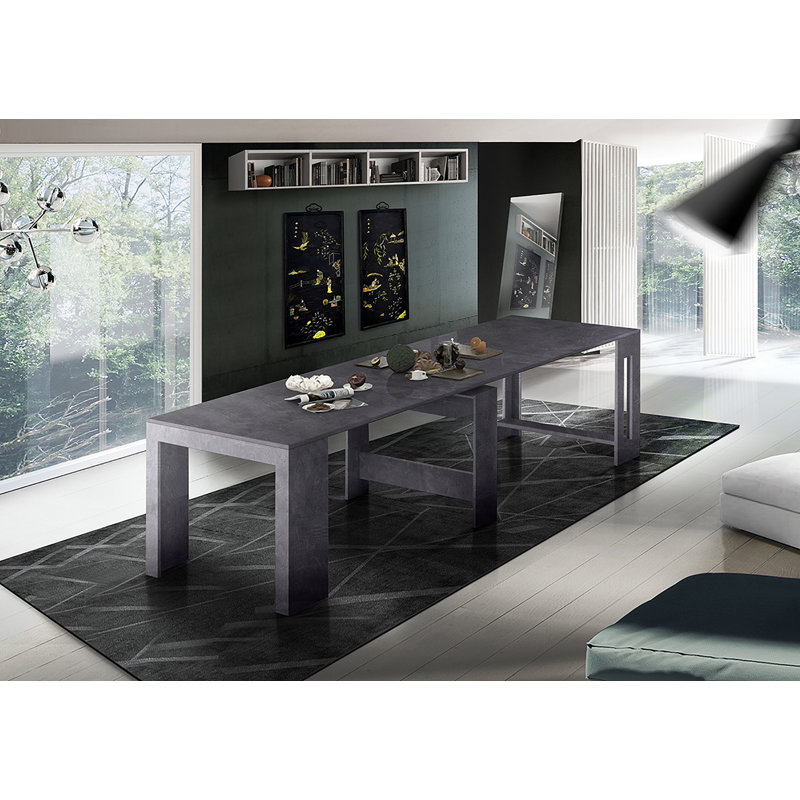 Whittman 300 cm Extendable Rectangular Dining Table, Slate