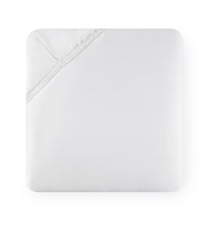Fiona Sateen Fitted Sheet, White, Twin XL Fitted Sheet