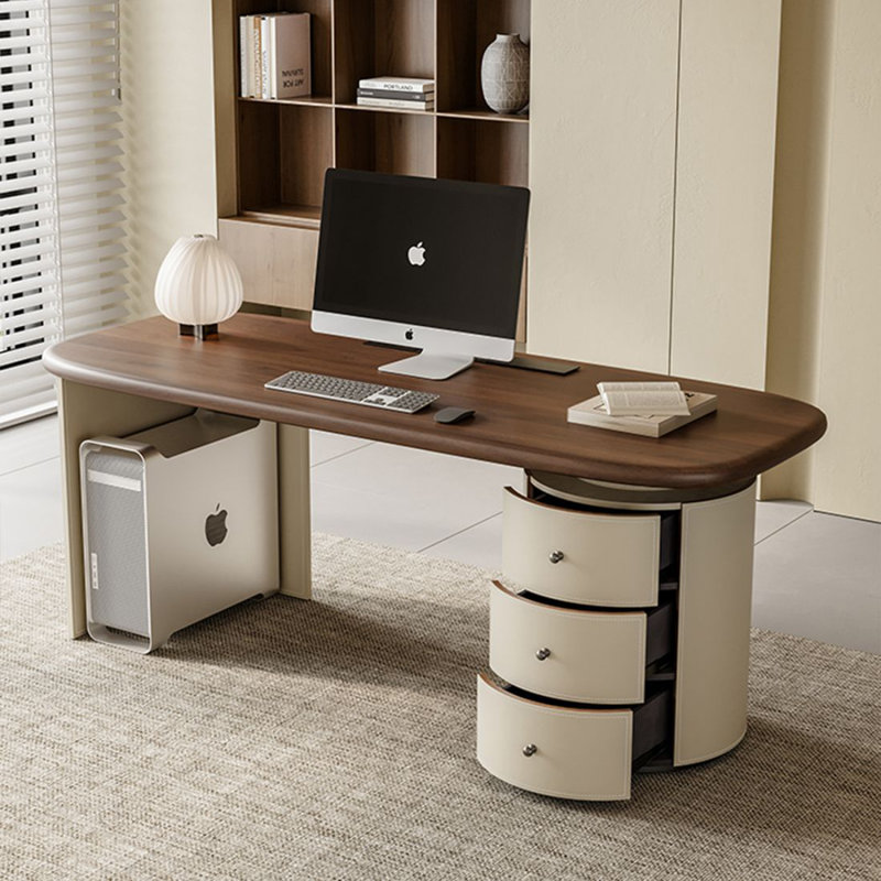 Bureau moderne et simple avec tiroirs, H 29,5 po x l 55,1 po x P 25,5 po, Retour à droite