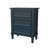 Blue Nightstand with Three Drawers, Fully Assembled-863231360