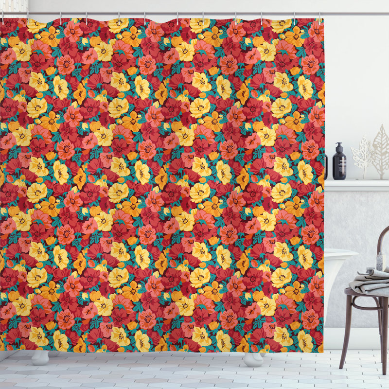 Shower Curtain with Hooks Included, 84"H x 69"W