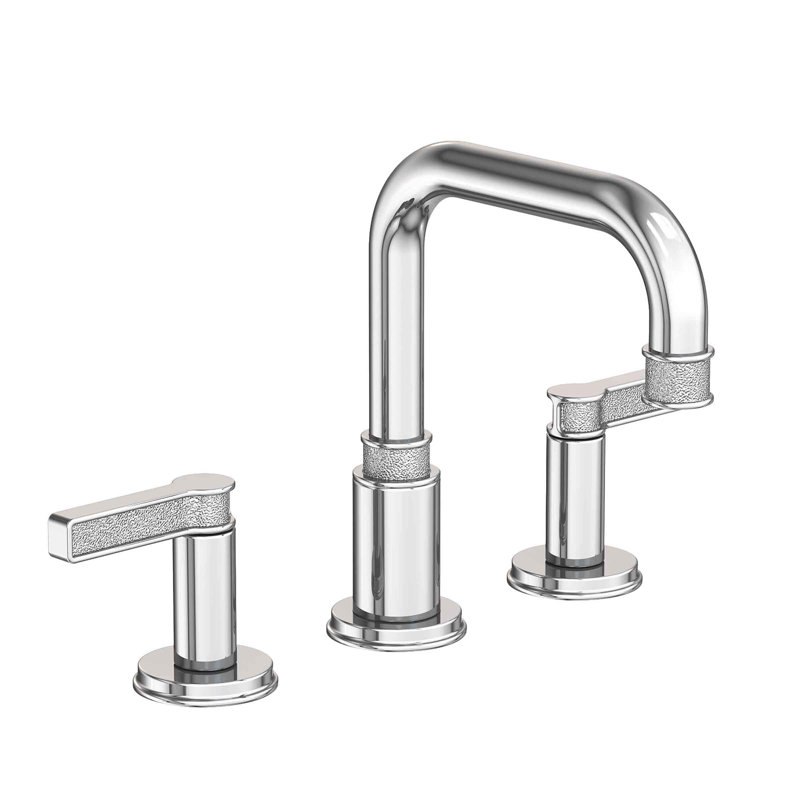 Griffey Widespread Bathroom Faucet with Drain Assembly, Polished Chrome