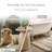 Fulcher Stone-Like 17"W Pedestal End Table with Travertine Effect-2069962508