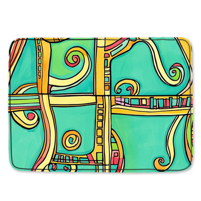 Tapis de bain abstrait