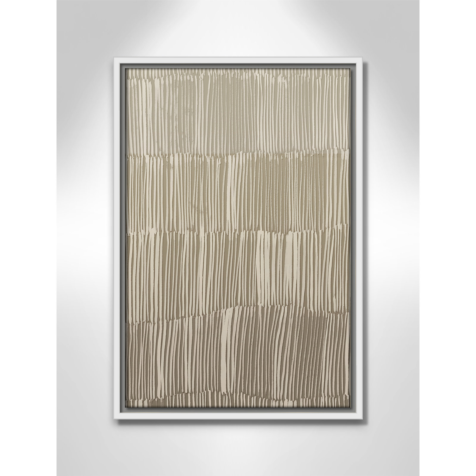 Linear Calm II Print by , 19.5" H x 13.5" W, White Floater