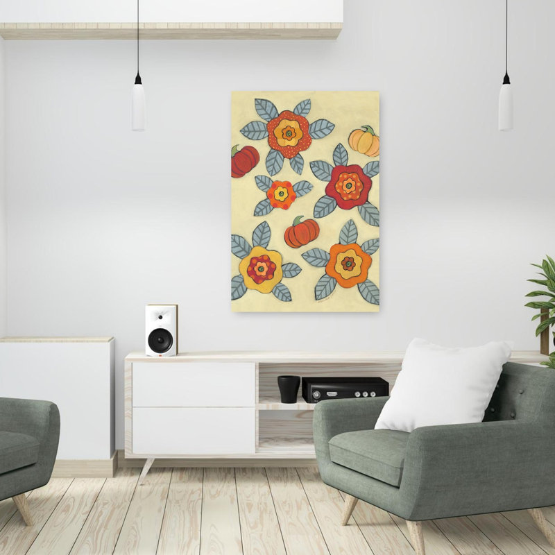 Art automnal de fleurs d'automne, H 36 po x l 24 po