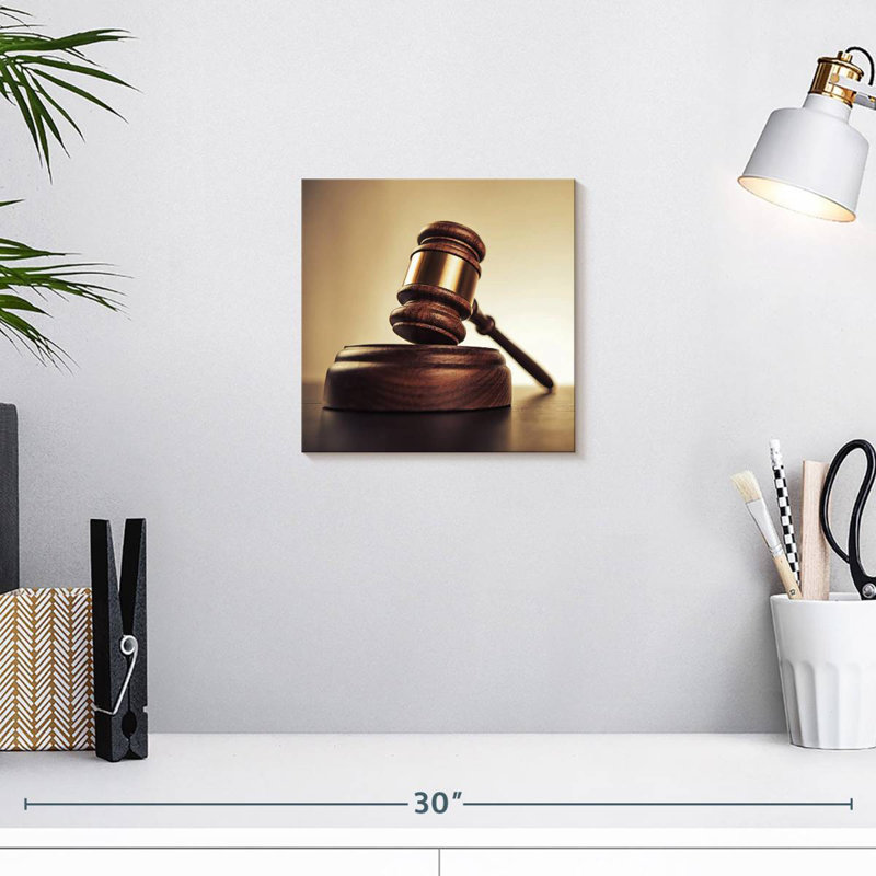 Bureau Alcaraz Law Gavel, H 10 po x l 10 po