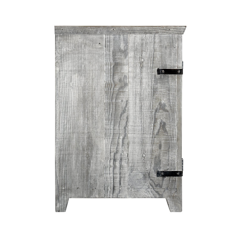 Base de meuble-lavabo simple 48 po Americana seulement, Bois flotté