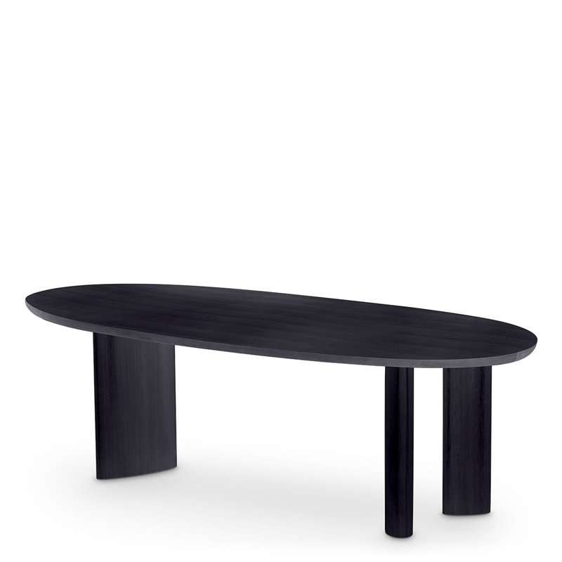 Dining Table Lindner Black Veneer - Legs
