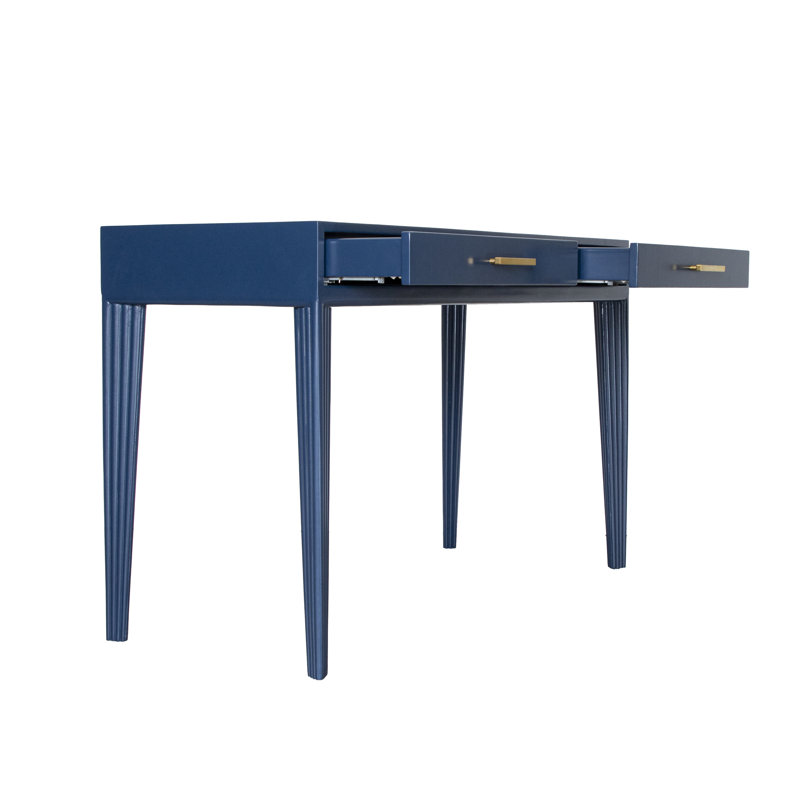 Bureau d'écriture en bois massif Gauthier, Marine