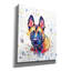 «Colorful Watercolor Belgian Malinois» par Furbaby Affiliates, art mural sur toile-2102911701