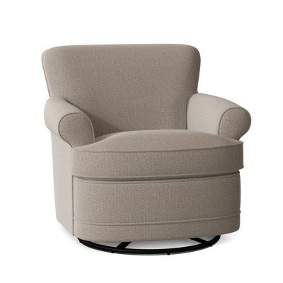 Maxton 32" Wide Polyester Swivel Armchair by Braxton Culler