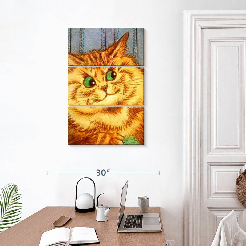 Brampt Quizzical Cat, H 32 po x l 20 po