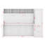 Lit escamotable double avec placard et tiroirs-122195634