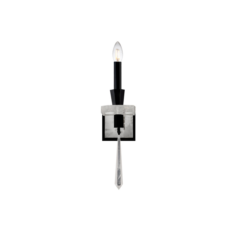 1 - Light Candle Wall Light, Black