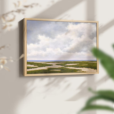 Beach Dunes -Framed Print - Restickable