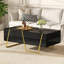 Table basse rectangulaire haute brillance