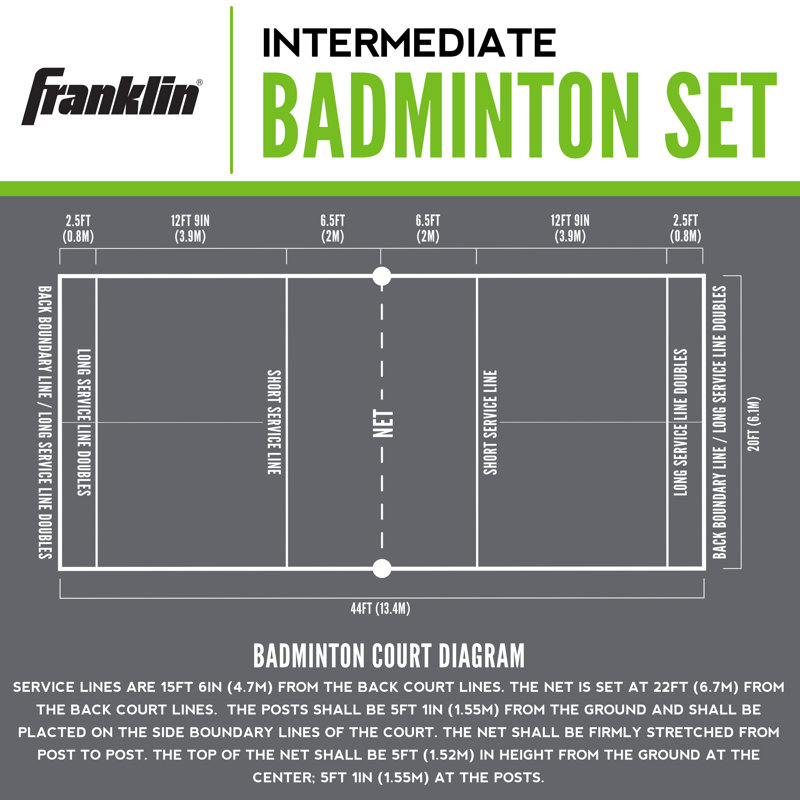 Ensemble de badminton intermédiaire Franklin Sports