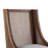Levi 7-Piece Pedestal Dining Table Set With Upholstered Chairs & Rattan Back