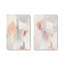 Soft Blush and Cream Abstract Set of 2-209080317-209080318