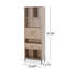 Bibliothèque standard H 67 po x l 23,6 po Glantz-1227994835