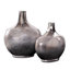 Vase en argent poli Advik - court-776319391