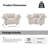 60'' Modern Chenille Modular Armchairs (Set Of 2)-506592960