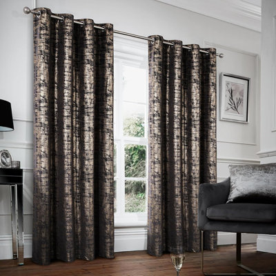 Ensemble de 2 rideaux en velours noir doux pour rideaux de luxe pour chambre à coucher de 108 po