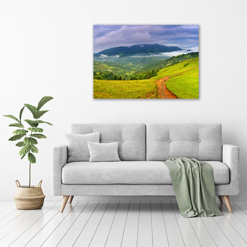 Green Hills - Wrapped Canvas Print