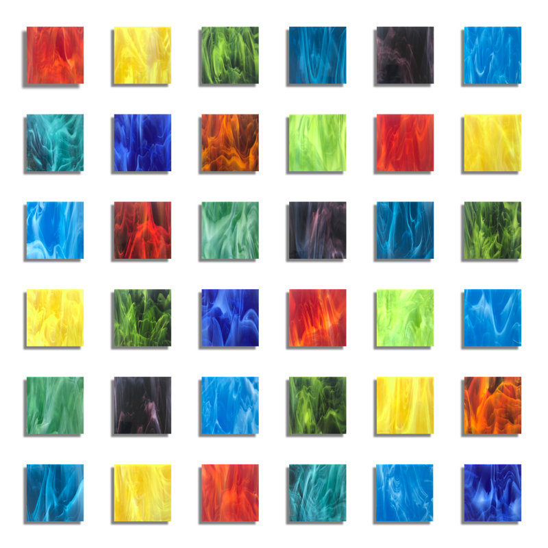 Nature Handmade Modern Abstract Wall Decor on Glass