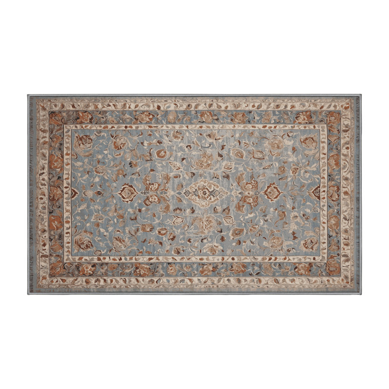 Tapis gris soyeux et moelleux, Rectangle 8 pi x 10 pi
