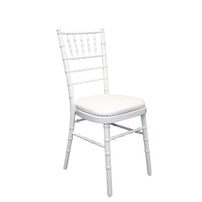 Arrington 43 cm H Upholstered Faux Leather Ladder Back Stackable Dining Chair