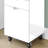 Glossy White Laminate Contemporary Rolling File Cabinet With Storage Drawers & Printer Stand-544357263