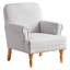 Upholstered Wooden Armchair-1598955411