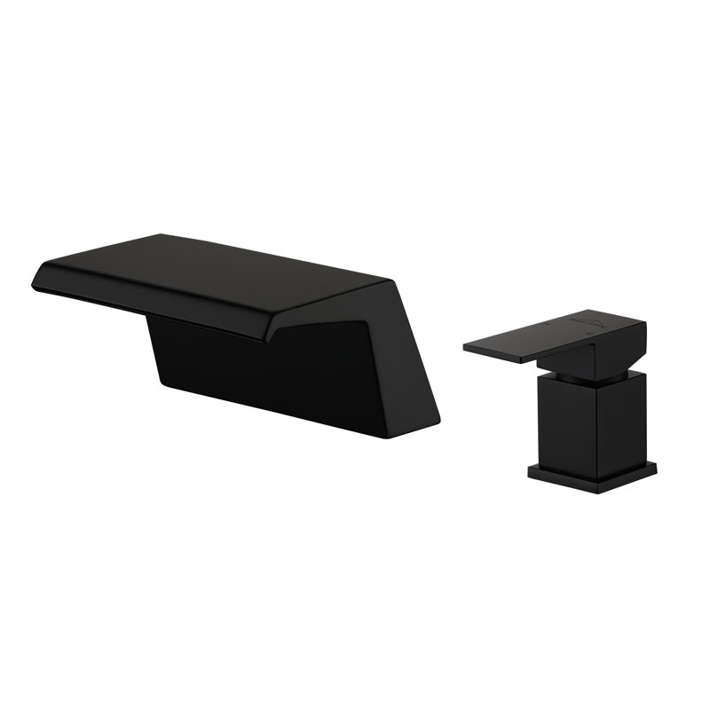 Widespread Single-handle Bathroom Faucet, Black