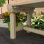 Banc de jardin en bois, banc d'arbre extérieur rond semi-circulaire, banc de parc enveloppant pour cour, patio, terrasse