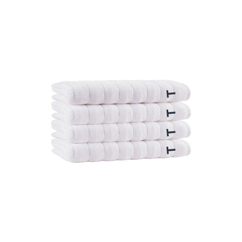 Essuie-mains 4 pièces Dhairya, N, Blanc, Essuie-mains ‑ emballage de quatre
