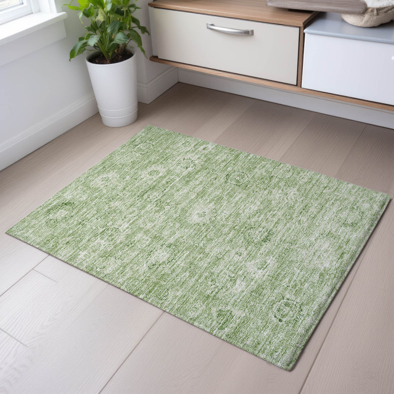 Tapis damassé de qualité supérieure lavable à la machine Wayne AMF1089, Rectangle 1 pi 8 po x 2 pi 6 po