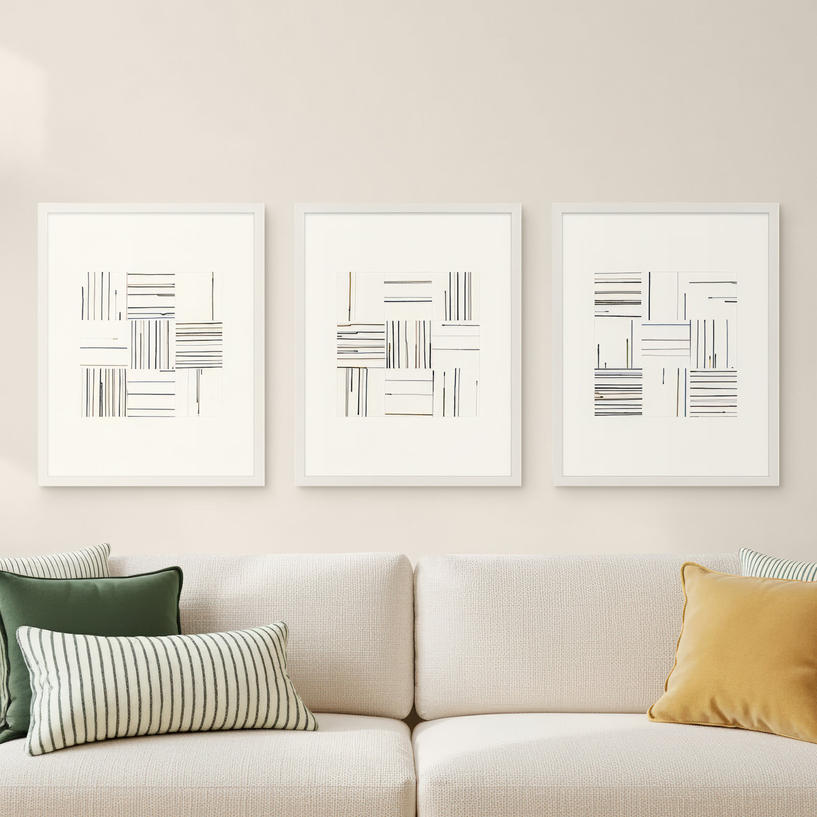 Lang "Drips" 3-Piece Painting Set, White Framed, 30" H x 24" W x 1.25" D