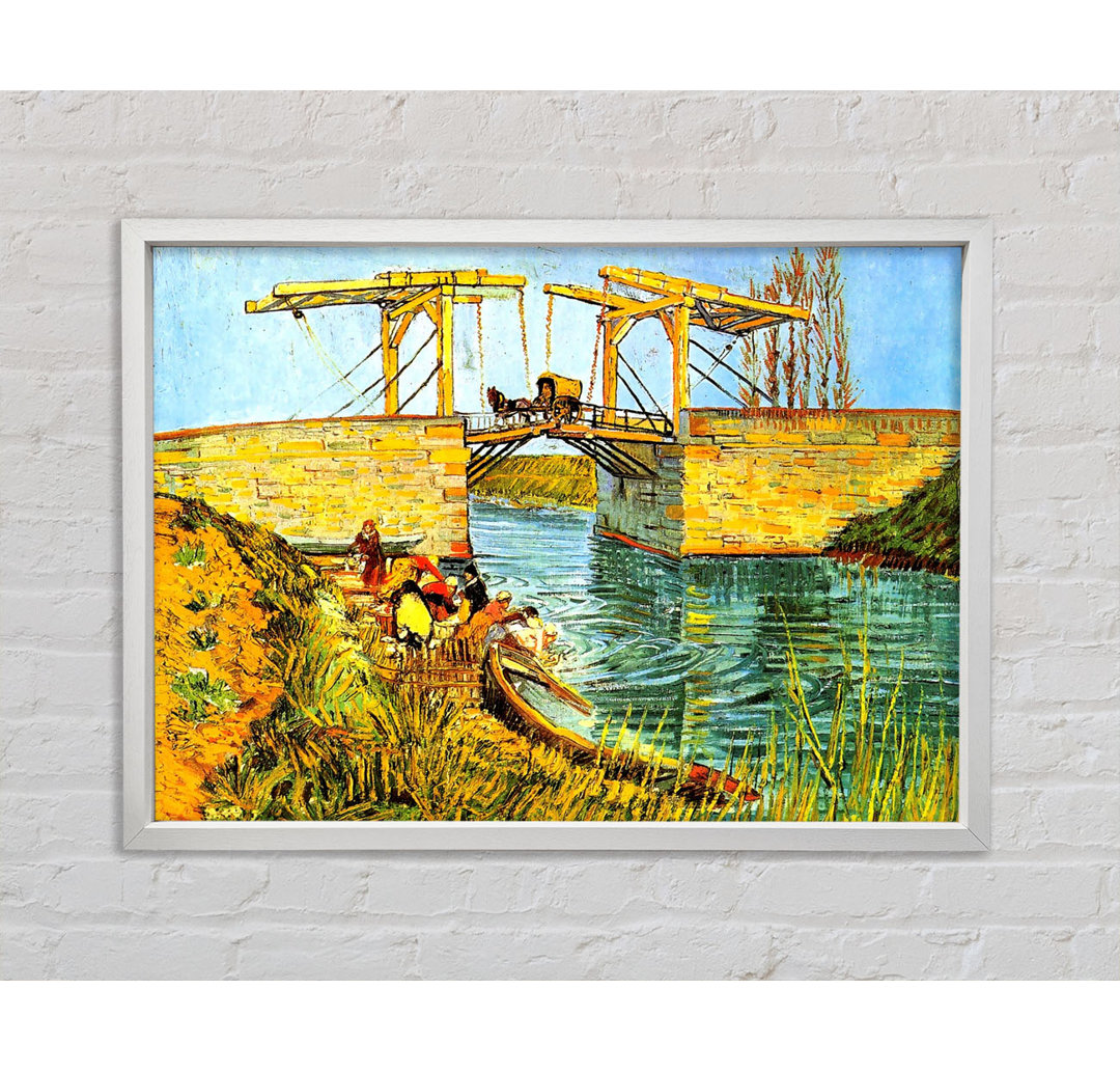 Die Langlois-Brücke in Arles von Vincent Van Gogh - Einzelbildrahmen Kunstdrucke auf Leinwand