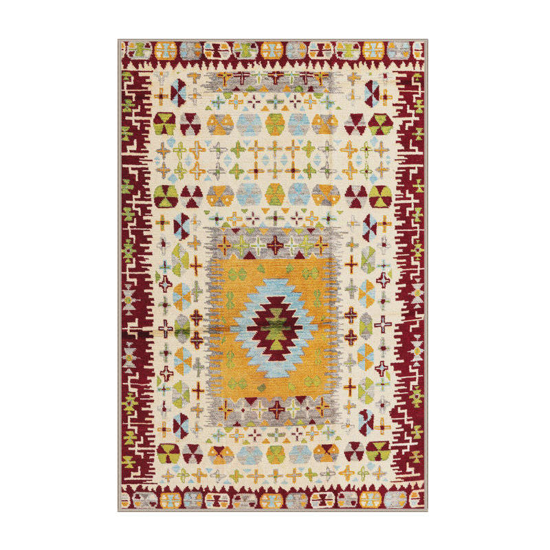 Abstract Indoor Rug, Rectangle 4' x 6'