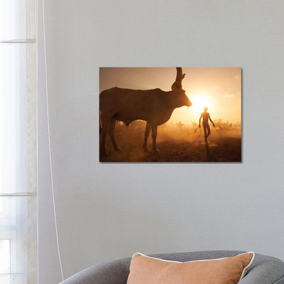 Saving the Cows 1 Piece Wrapped Canvas Wall Art