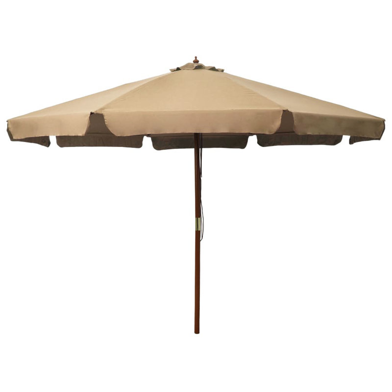 Parasol de plage Beffrey, Taupe